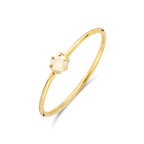 Ring mit Geburtsstein Mondstein 14. Juni Gelbgold