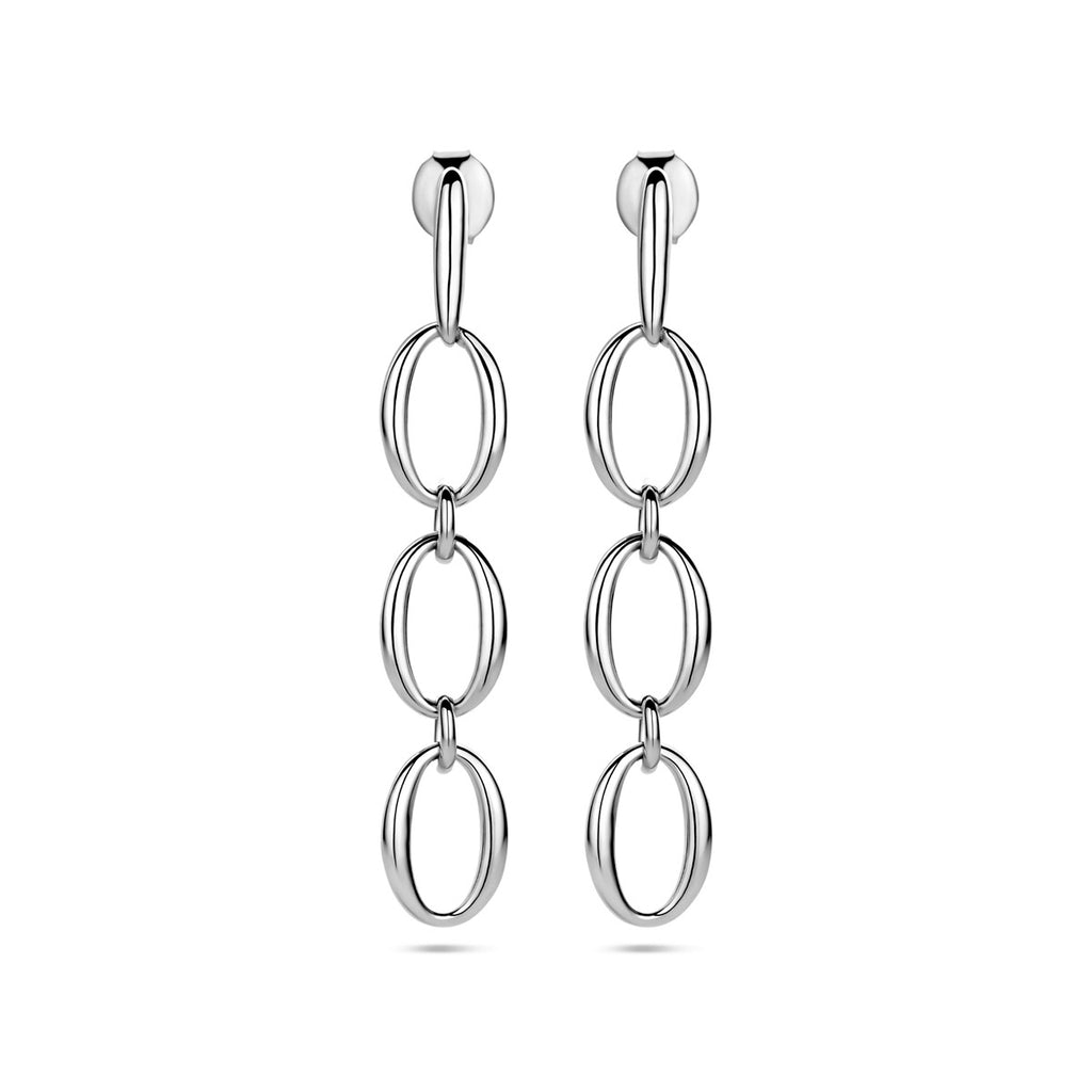 Ohrhänger Kette 45 mm Silber rhodiniert