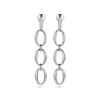 Ohrhänger Kette 45 mm Silber rhodiniert