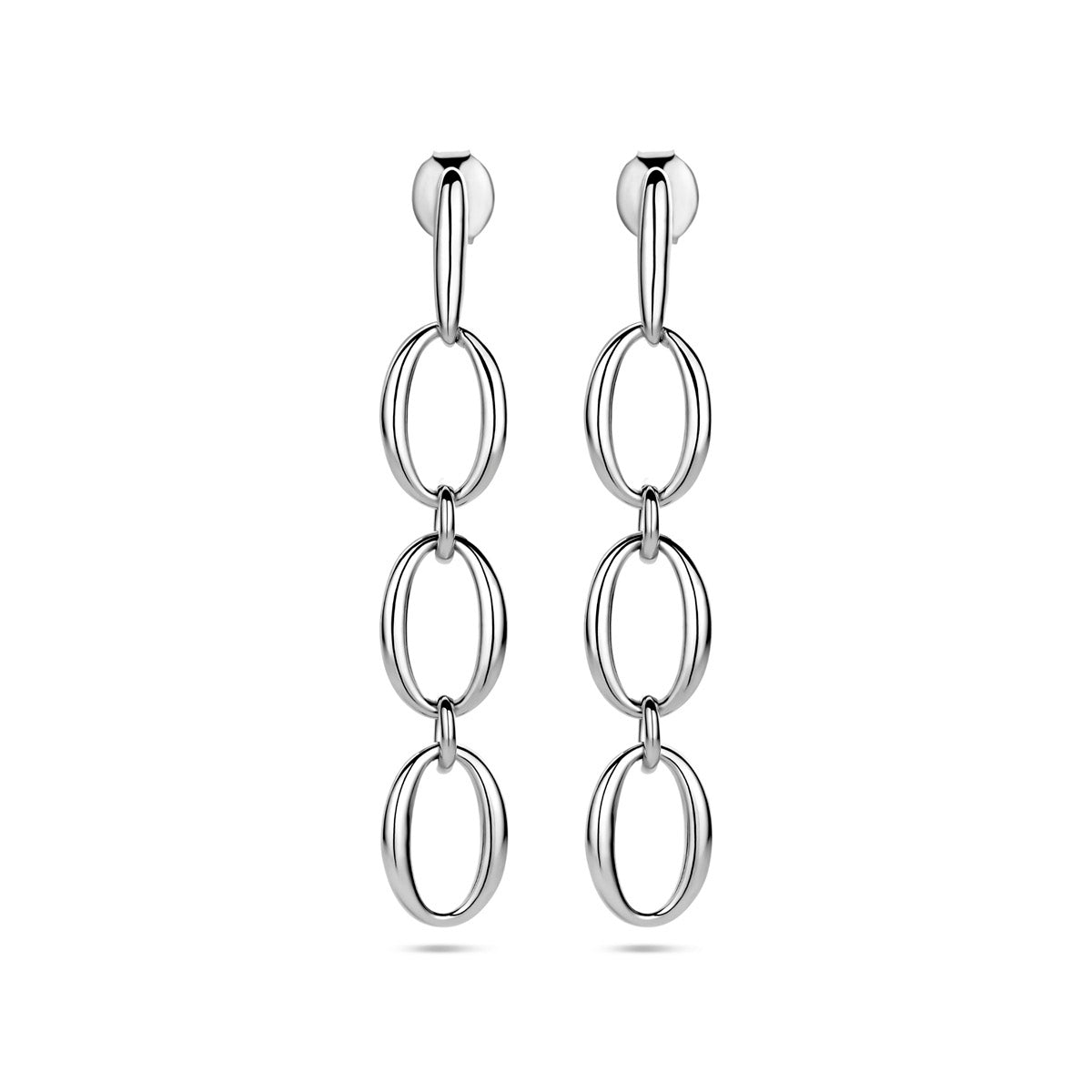 Ohrhänger Kette 45 mm Silber rhodiniert