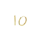 Ohrringe 1,1 mm quadratisch 14K Gelbgold