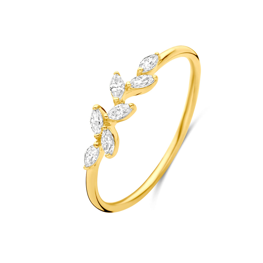 Ring Zirkonia 14K Gelbgold