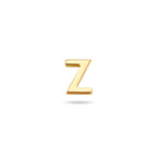 oorknop letter 14K geelgoud