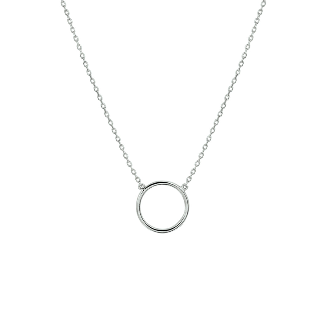 collier rondje 0,8 mm 40 - 42 - 44 cm 14K witgoud