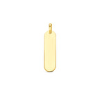 graveerhanger 29 mm 14K geelgoud