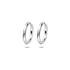 klapoorringen buis 2 mm zilver gerhodineerd