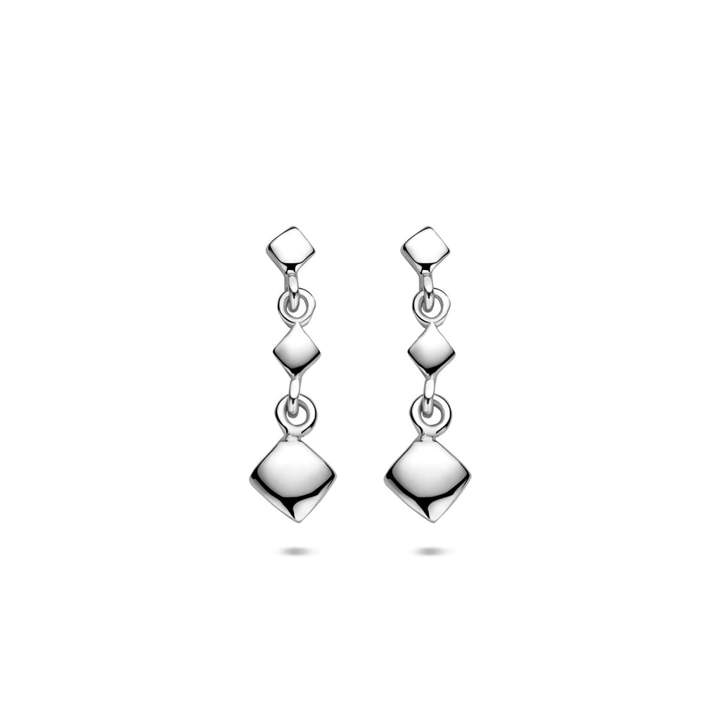 oorhangers 20 mm zilver gerhodineerd