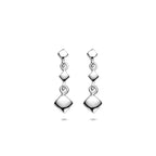 oorhangers 20 mm zilver gerhodineerd