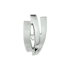 hanger zirkonia poli/mat zilver gerhodineerd