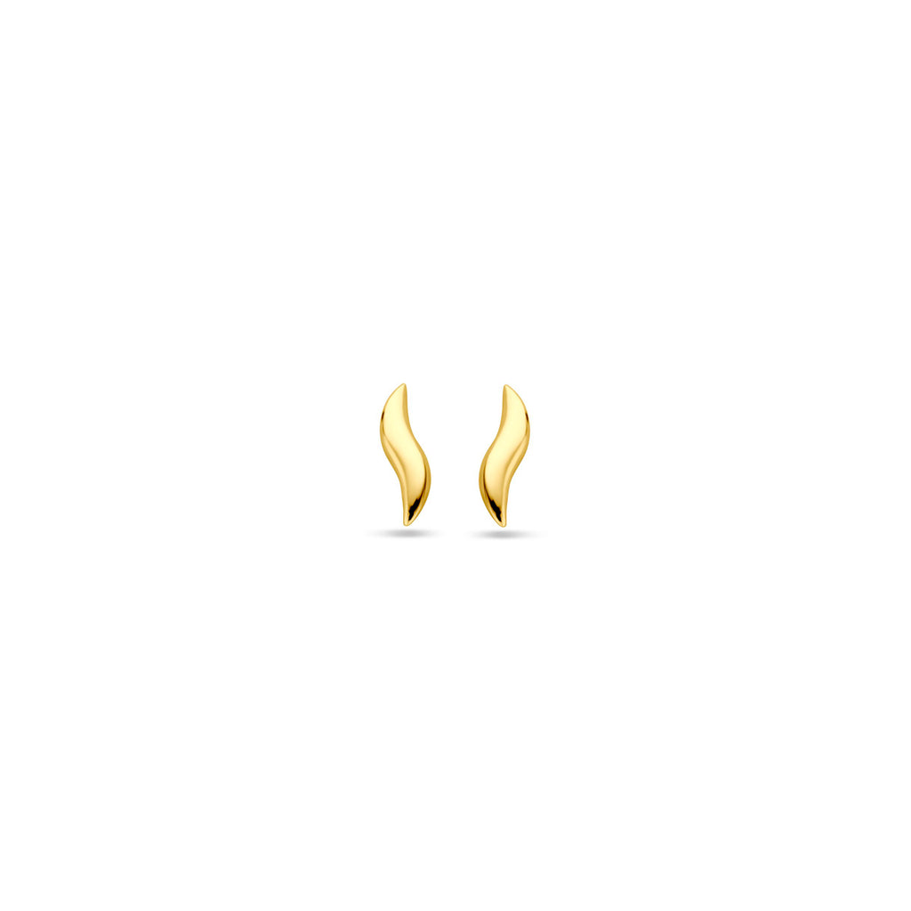 Ohrstecker 10 mm 14K Gelbgold
