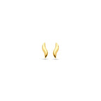 Ohrstecker 10 mm 14K Gelbgold