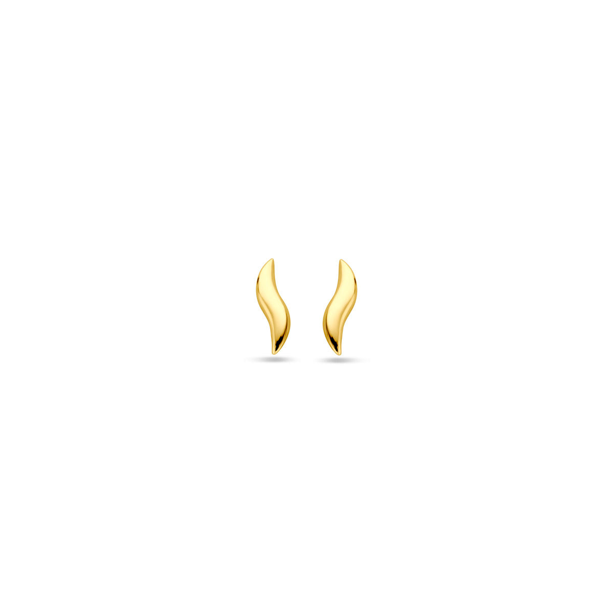 Ohrstecker 10 mm 14K Gelbgold