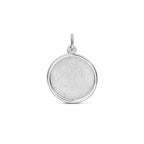 Gravuranhänger poliert/eismatt 22 mm Silber rhodiniert