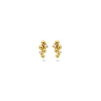 oorknoppen diamant 0.03ct (2x 0.015ct) h p 8,5 mm 14K geelgoud