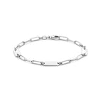 graveerarmband 20 cm zilver gerhodineerd