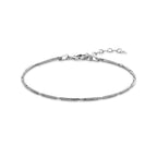 Armband Schlange rund 1,5 mm 16 + 3 cm Silber rhodiniert