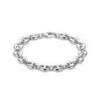Armband Kaffeebohne 9,5 mm 20,5 cm Silber rhodiniert