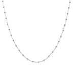Halskette Kugeln 2,5 mm 40 + 4 cm Silber rhodiniert