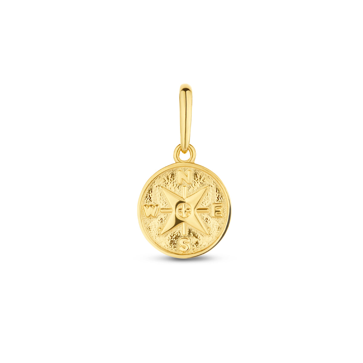 Anhänger Kompass 14K Gelbgold