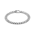 Armband Oxi Gourmette 7,5 mm Silber oxidiert
