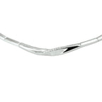 Halskette Zirkonia 43 + 3 cm Silber rhodiniert