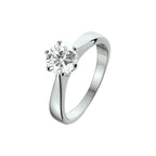 Ring Zirkonia Silber rhodiniert