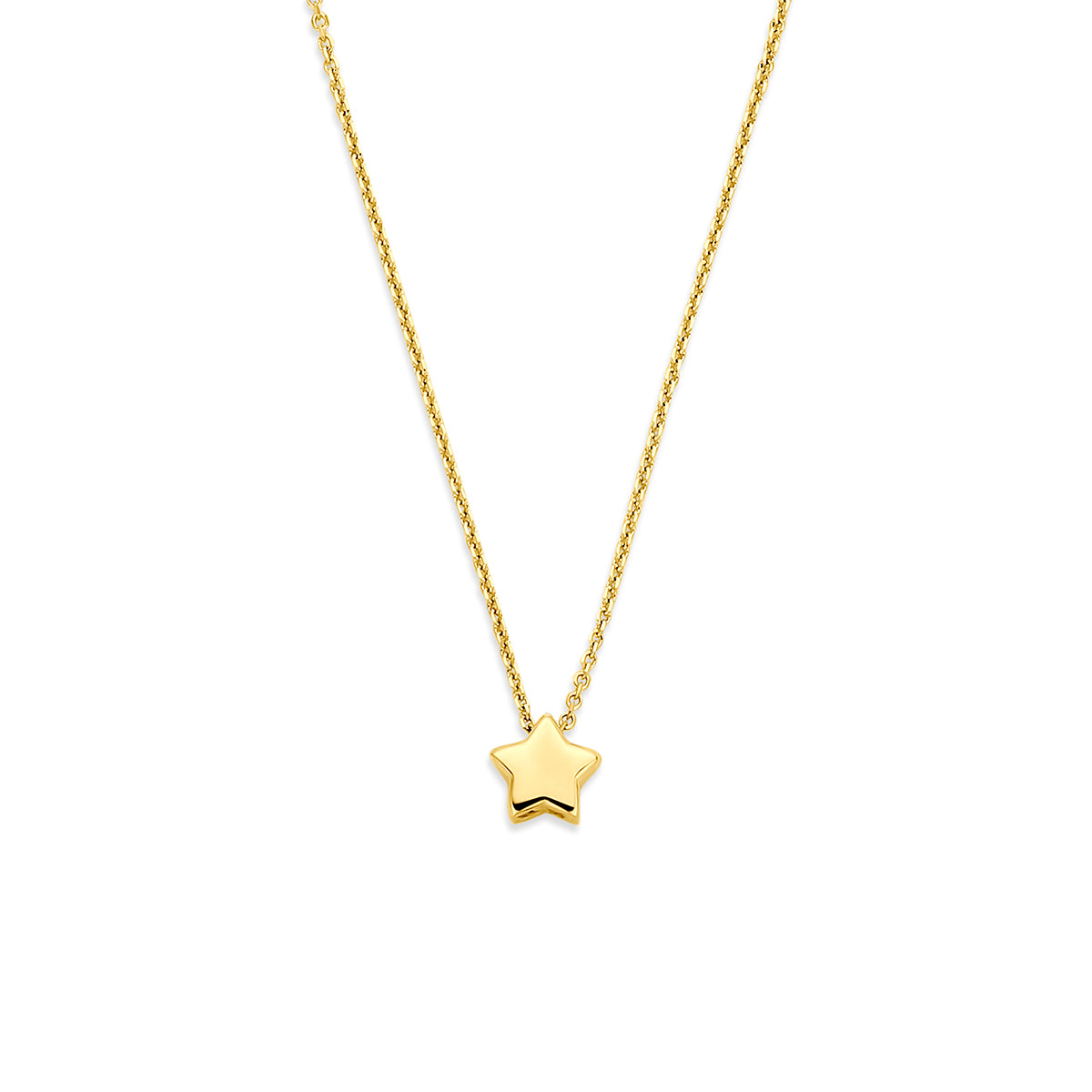 collier ster 40 - 42 - 44 cm 14K geelgoud