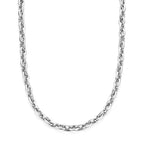 collier 9 mm 45 cm zilver gerhodineerd