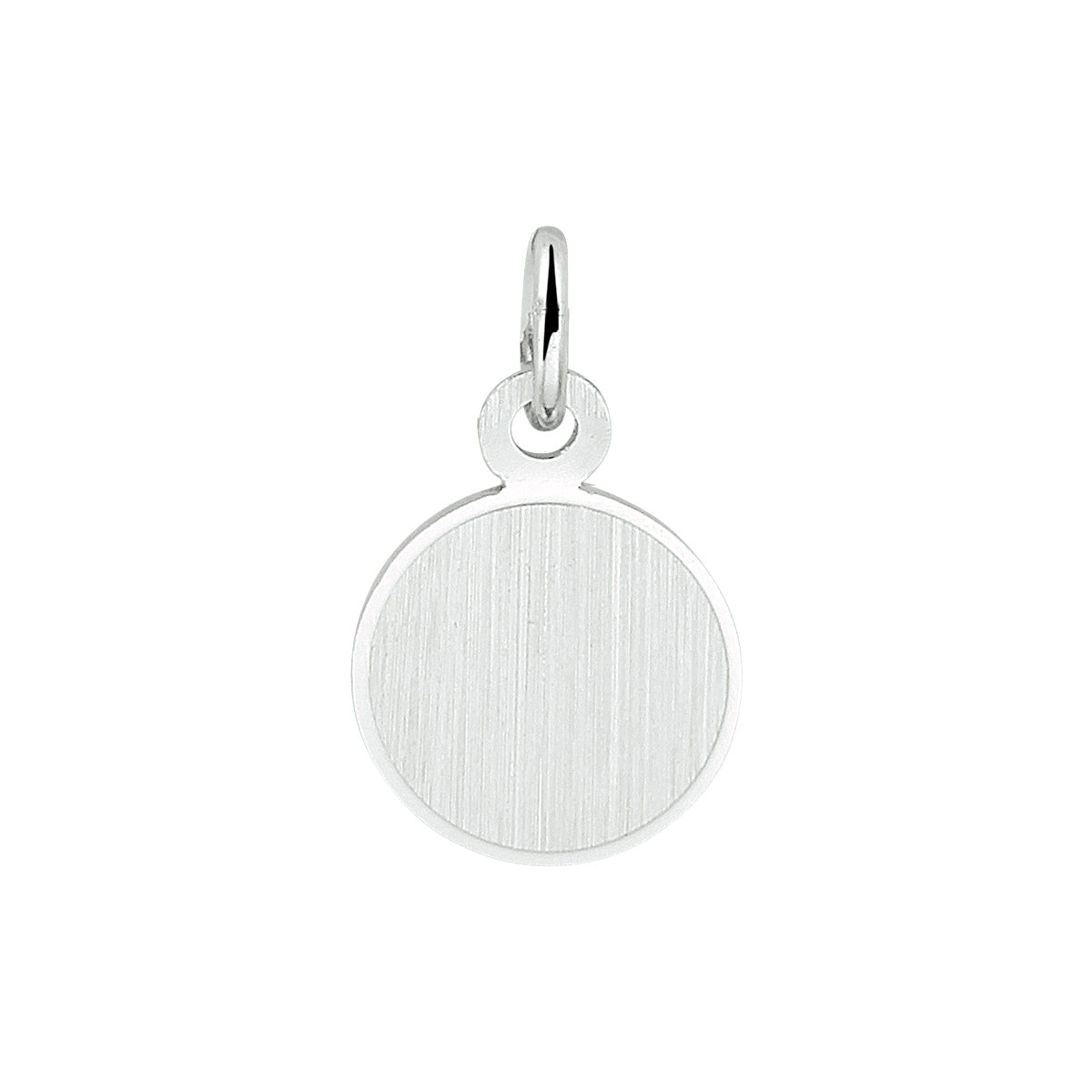 graveerhanger rond gediamanteerd zilver gerhodineerd