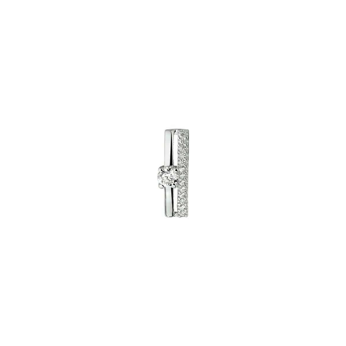 hanger zirkonia zilver gerhodineerd