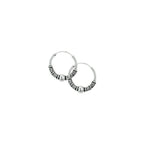 Ohrringe Oxi Bali Silber oxidiert