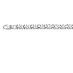 konings plat 8,5 mm zilver wit