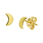 Mond-Ohrstecker aus 14-karätigem Gelbgold