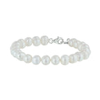 armband parel 7,5 mm 18 + 3 cm zilver gerhodineerd