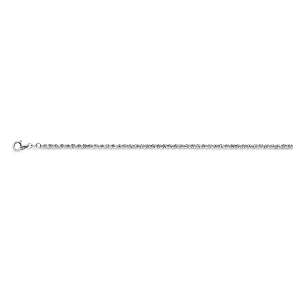 koord massief 2,7 mm zilver gerhodineerd
