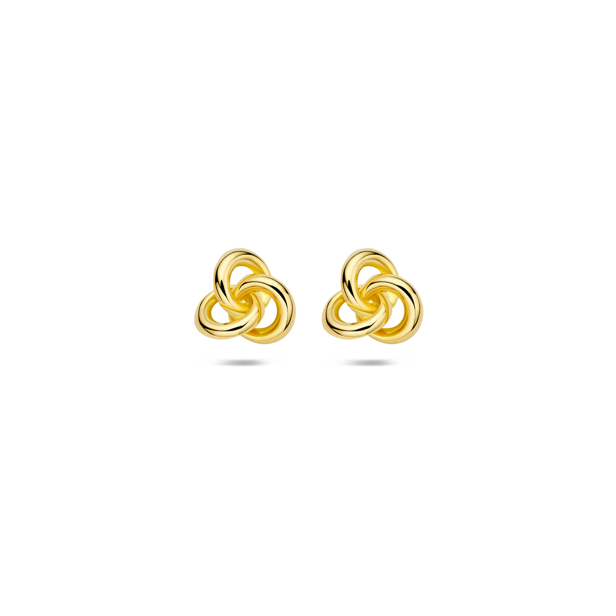 Ohrstecker Knopf 7 mm 14K Gelbgold