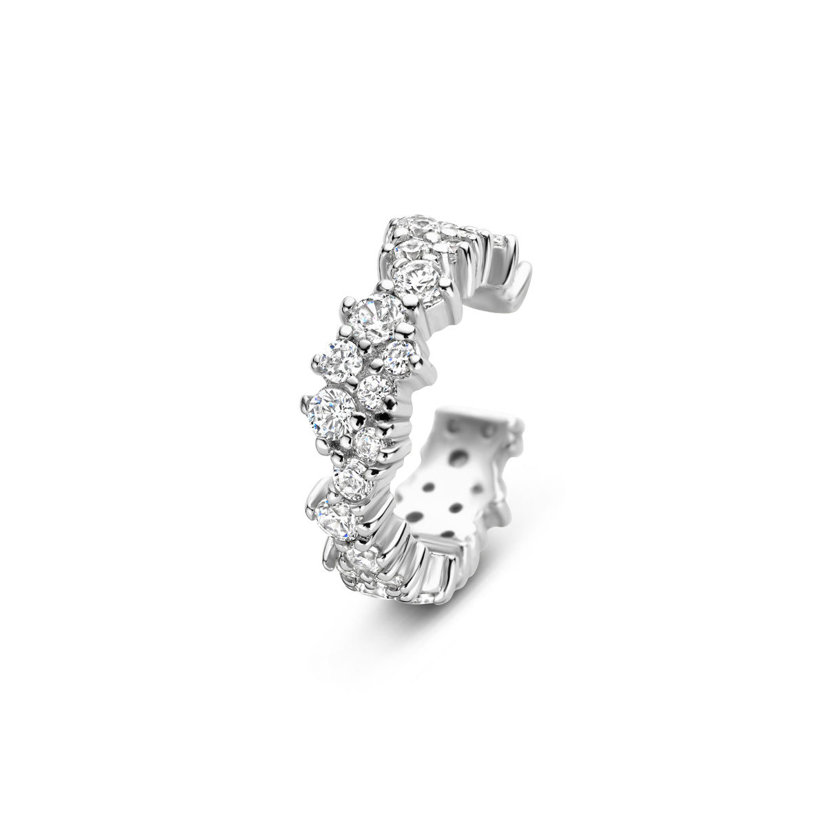 ear cuff zirkonia 13,5 mm zilver gerhodineerd