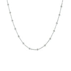 Halskette Kugeln 2,0 mm 40 + 4 cm Silber rhodiniert