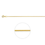 gourmette 1,1 mm 18K geelgoud