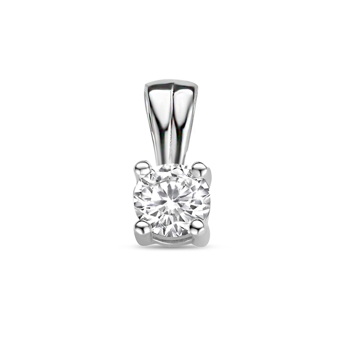 hanger zirkonia 9 mm zilver gerhodineerd