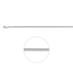 slang rond 2,0 mm zilver wit