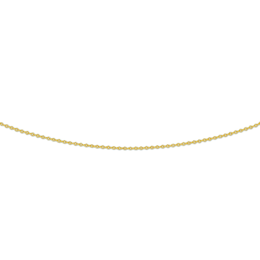 Ankerkette flach 0,8 mm 14K Gelbgold