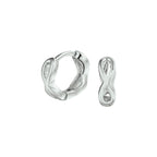 Ohrhänger Infinity Silber rhodiniert