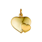 hanger hart poli/mat 14K geelgoud