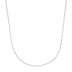 Halskette Schlangenkette rund 1,5 mm 41 + 4 cm Silber rhodiniert