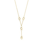 y-collier 42 + 3 cm 14K geelgoud
