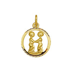 hanger sterrenbeeld gediamanteerd 14K geelgoud