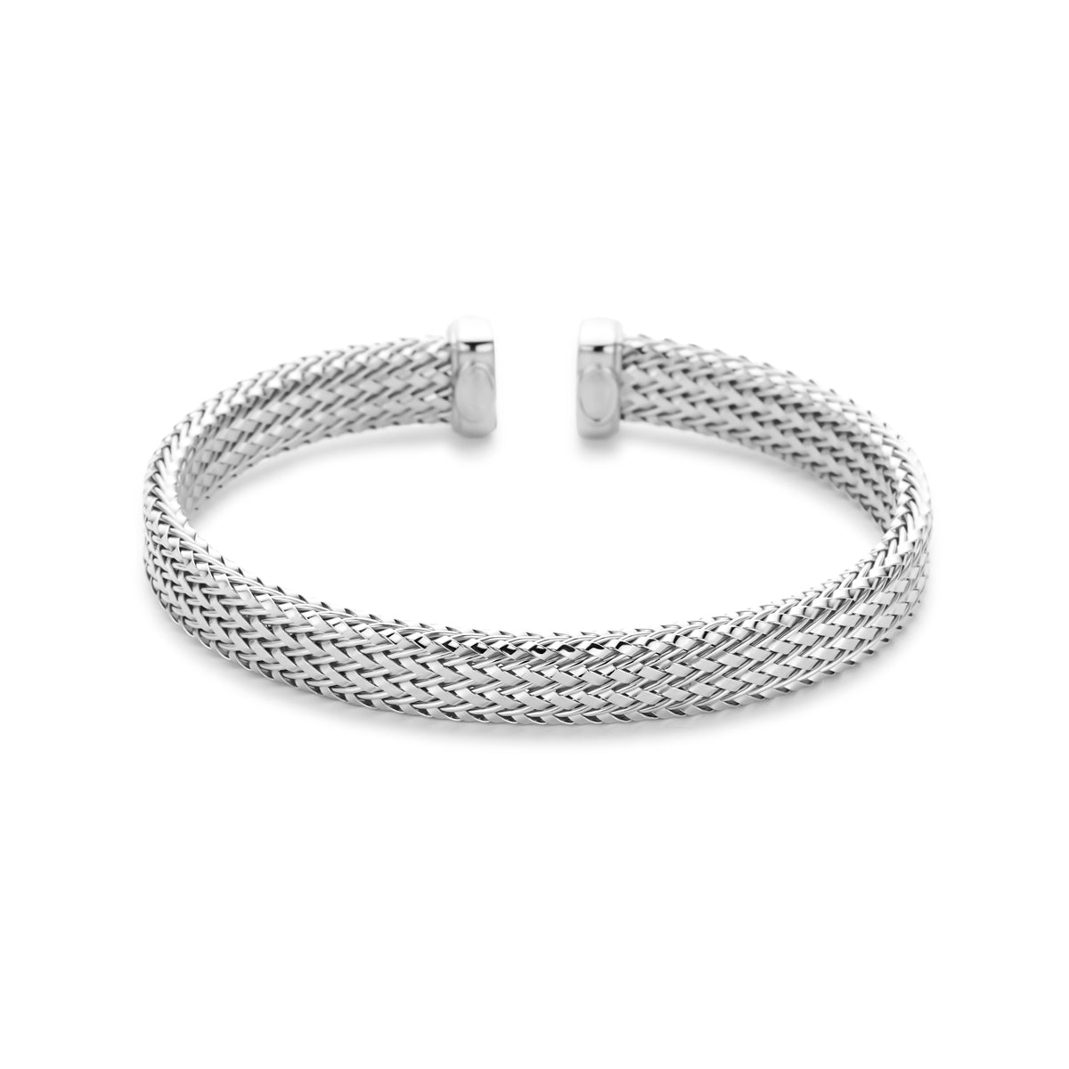 Klemmband 8 mm silber rhodiniert