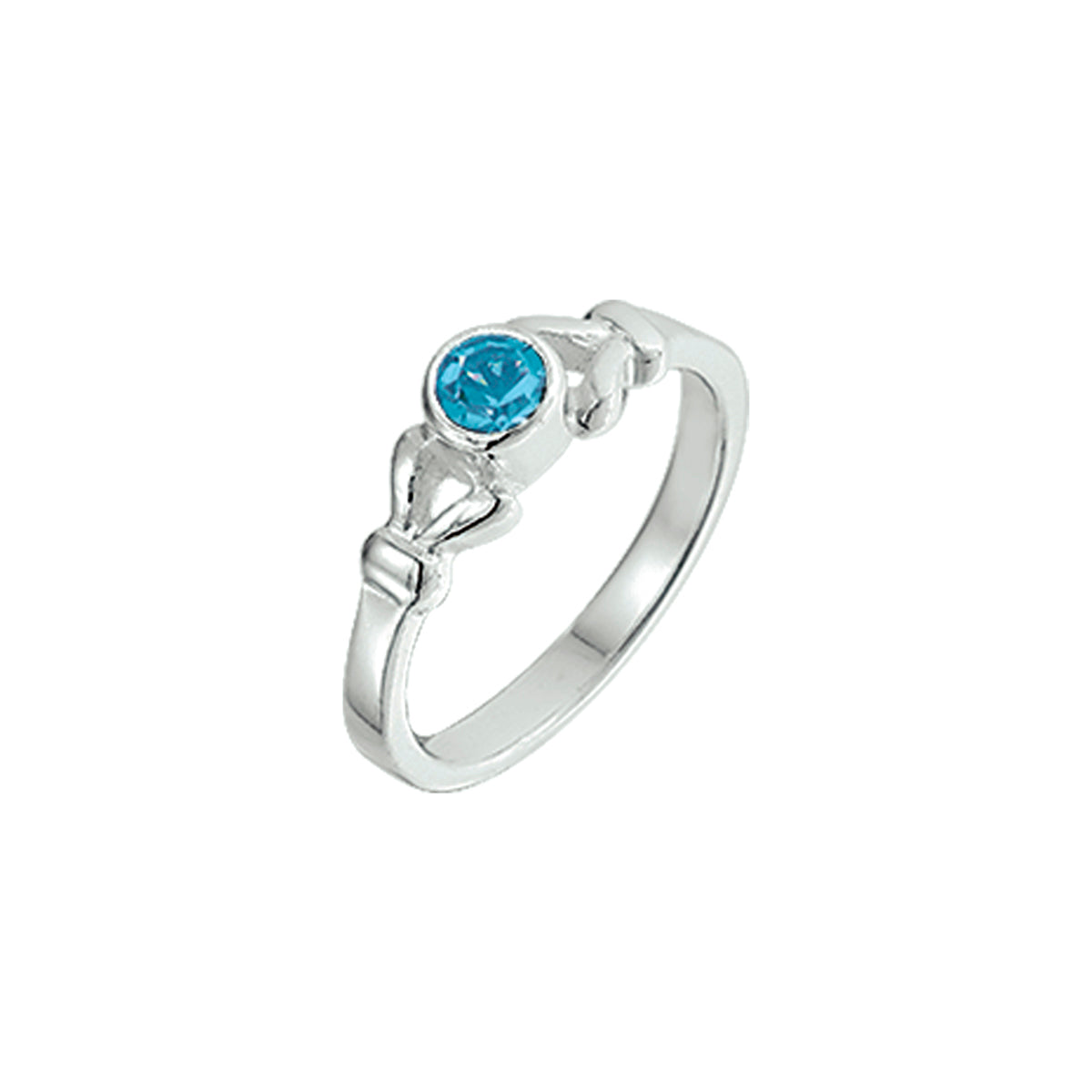 ring strass zilver wit