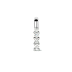 Anhänger Diamant 0.05ct H SI 11 mm 14K Weißgold